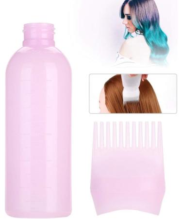 Buy Honiwu Hair Oil Applicator Bottle 170ml | Root Ridge Comb & Brush for Perfect Hair Color Application - Pink - Buy Online on GoSupps.com