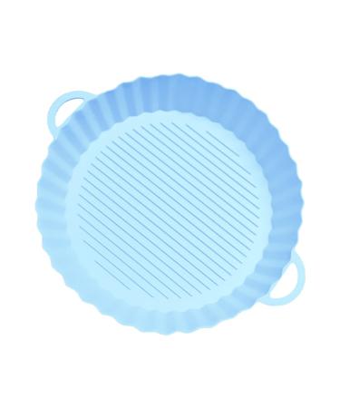 Zerodeko Air Fryer Pad Roasting Pan Air Fryers Oven Air Fryer Supplies Kitchen Supplies Accessories Household Blue 21X18.5X4CM