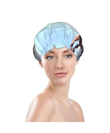Golden Gate Bridge Printed Shower Cap - Waterproof Bath Cap for Women - Fits All Head Sizes and Hair Textures - Buy Online on GoSupps.com