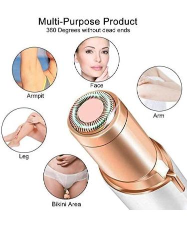Painless Facial Hair Remover Replacement Heads for Women - Trimmer Blades for Eyebrows - Smooth Finishing - Includes Cleaning Brush - As Seen On TV - Buy Online on GoSupps.com