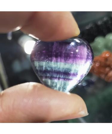 Buy AxBALL 1 Piece Natural Colorful Fluorite Quartz Crystal Heart Pendant - Beautiful Gemstone for Jewelry Lovers - International Shipping Available - Buy Online on GoSupps.com