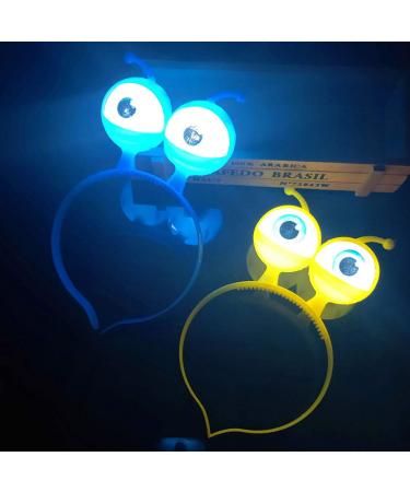 Toyvian 4-Pack Bright Headbands | Flash Glitter Big Eyes Headdress for Kids & Adults | Halloween Costume Accessories - Buy Online on GoSupps.com