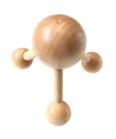 Wooden Roller Massager Head Scalp Shiatsu Therapy Pain Relief Body Foot Reflexology Wooden Roller Massagers
