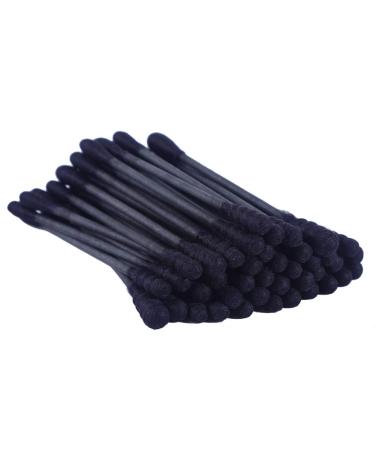 Organic Cotton Swabs 300 Count - Cruelty-Free, Biodegradable, Disinfection Pure Cotton Buds - Double Head Spiral + Round - Black Paper Stick - Buy Online on GoSupps.com