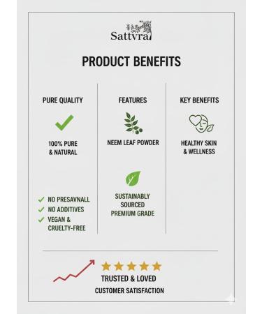 Neem Powder 8oz (227g) | Finely Ground Neem Leaves | For Hair Care Skincare DIY Masks & Herbal Use Neem Powder 8 Ounce (Pack of 1) - Buy Online on GoSupps.com