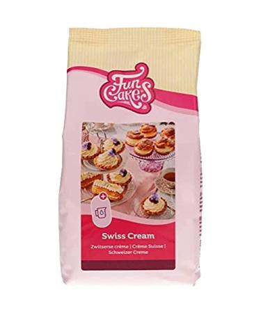 FunCakes Mix for Swiss Cream Easy to Use Delicous for Filling Cakes Cupcakes and other Treats Only Add Water Halal. 500 g.