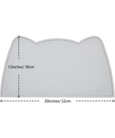 Buy Ohmo Bowl Pad for Small Dogs & Cats - Non-Slip Silicone Feed Mat Waterproof 52x30cm - Perfect Cat Bowl Base in Ash - Buy Online on GoSupps.com