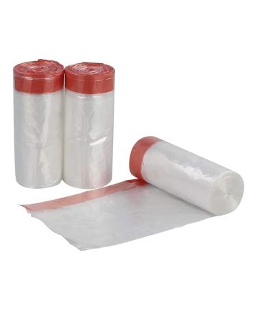 Inhouse Clear Garbage Bags Small Drawstring 3 Gallon Trash Bags 120 Counts