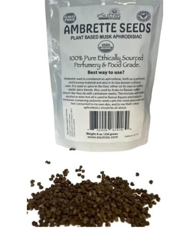 Ambrette Seed Musk Scent Abelmoschus Moschatus Vegan Botanical Natural Cruelty Free Deer Musk Grind Seed to Release Aroma 8 oz - Buy Online on GoSupps.com
