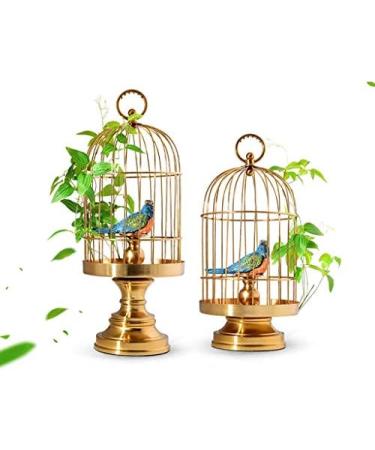 Art Collectible Ornament Decoration Crafts Metal Living Room Home Bird Cage Display (Size : L) () - Buy Online on GoSupps.com