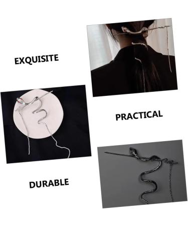 minkissy Accessory Hair Tassel Styling Metal Snake for Back Long Women with Girls Holder Pin Dangle Vintage Tool Stick - Buy Online on GoSupps.com