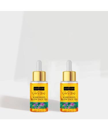 FOUNTINA Kpiva's Kumkumadi Glow Face Oil Natural Facial Treatment for Radiant Skin 30 ml Pack of 2