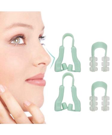 zjchao Silicone Nose Clip Nose Clip 2 Pieces Nose Clip Siliconen Nose Clip Nose Nose Bridge Slimming Clips Beauty Clip Tool Set for Women Nose Shaper Nose Lifting