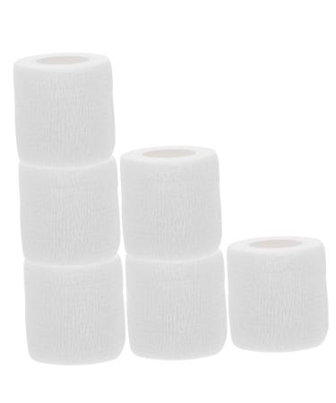 FRCOLOR 6pcs Elastic Finger Dog Multi-Function Pet Multi-Function Cat Self-Adhesive Pet Portable Cat Pet Supplies White 450X5CM