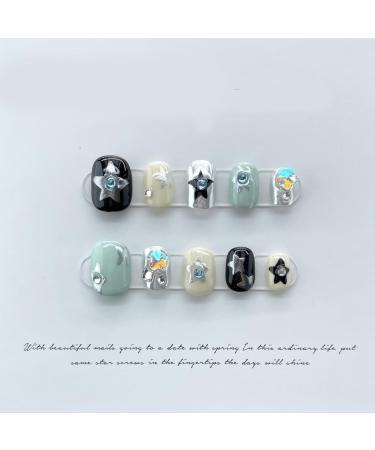 AJTUTUS Press on s Handmade Short Artificial s Round False s Decorations for ized - Buy Online on GoSupps.com