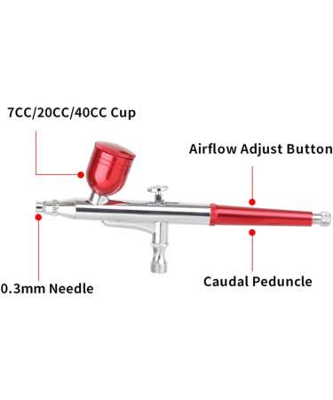 Handheld Paint Sprayer Cordless Airbrush Kit High PSI Compressor Large Air Flow Dual Action Spray Gun for Art Model Body Paint Artist Makeup Nail - Buy Online on GoSupps.com