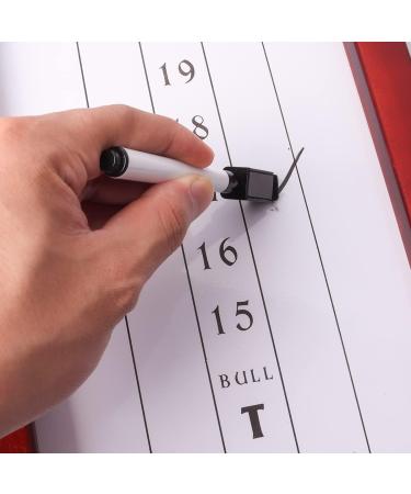 GSE Dry-Erase Dart Scoreboard for Dart Board Cricket & 01 Games | Out Chart & Marker Included - Buy Online on GoSupps.com