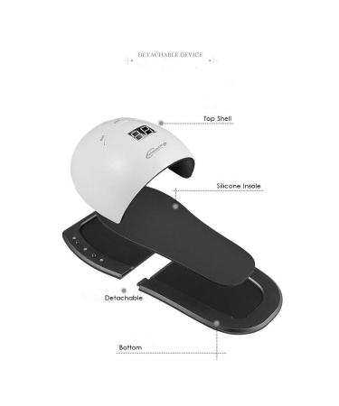 Ruihua 2 in 1 Nail Dryer - UV/LED 48W Nail Lamp with Car Sensor & LCD Display for Home & Nail Salon - Buy Online on GoSupps.com