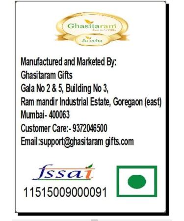 Ghasitaram Gifts Rakhis Online - Rakhi for Brother-MJ-2 Bhaiya Bhabhi Rakhi with 200 GMS of Kaju katli Rakhi Set with 200 gms of Kaju katli - Buy Online on GoSupps.com