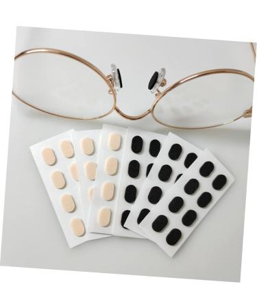 Healeeved 60 Leaf Sponge Nose Pads for Glasses | Self-Adhesive Anti-Nose Stickers | Soft Rubber Repair Set in 3 Colors | 1x0.8x0.15cm - Buy Online on GoSupps.com