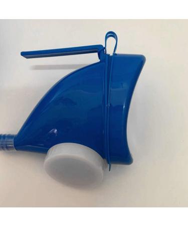 YUMSUM 2000ML Unisex Bed Urinal with Drain Hose and Lid - Female Blue - Buy Online on GoSupps.com