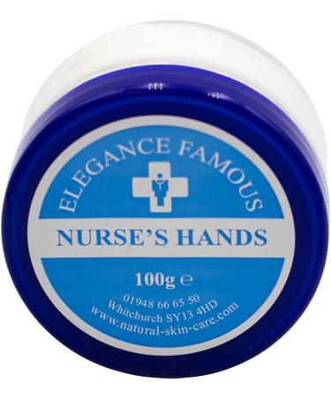 Nurses Hand Cream 100g by Elegance Natural Skin Care Repair Restore Nourish Dry Chapped Hands Nurse Nurses GP Hospital Doctor Medical Handcream - Buy Online on GoSupps.com