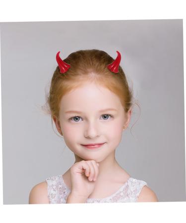 Beavorty 9 Pairs Halloween Decorative Red Horn Barrettes Cute Halloween Hair Pins demon horns Ox Horn Halloween Hairpins styling hair clips Devil Horn Hair Clips cosplay child Horn hairpin - Buy Online on GoSupps.com