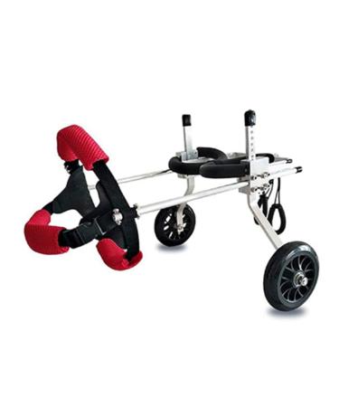 Dog Wheelchair Pet Wheelchair for Handicapped Lightweight Adjustable Wheelchair for Back Legs for Small Medium Large 2-Wheel Red XS(Widened)