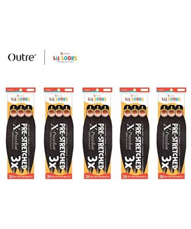 Outre Xpression Lil Looks 3X Pre-Stretched Calming Braid 32 (5-Pack 1B) - Buy Online on GoSupps.com