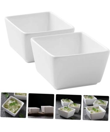Alipis 2pcs Square Sugar Bowl Appetizers Dip Bowls Appetizer Dish Small Seasoning Plate Cold Dish Condiment - Buy Online on GoSupps.com