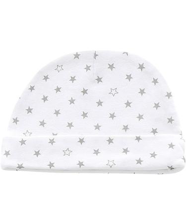 Newborn Baby Hat and Mittens Set - 5pcs Caps and 5 Pairs Gloves for Boys and Girls 0-6 Months | 100% Cotton (Grey) - Buy Online on GoSupps.com