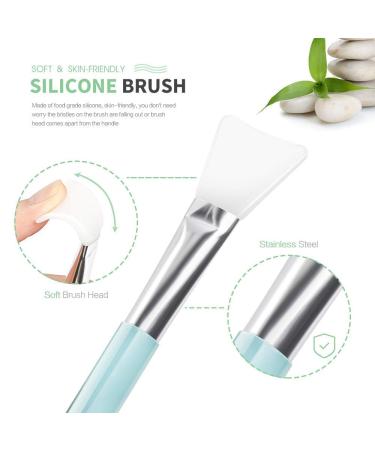 Teenitor Facial Mask Mixing Bowl Set - DIY Facemask Kit with Brush, Spatula, Gauges & Puff - Green - Pack of 8 - Buy Online on GoSupps.com