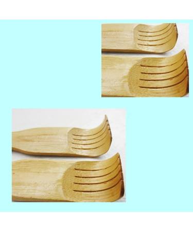 Natural Bamboo Back Scratcher - Traditional Finger-Like Design for Itching Relief & Body Massage | International Shipping Available - Buy Online on GoSupps.com