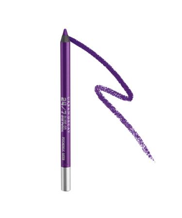 URBAN DECAY 24/7 Glide-On Waterproof Eyeliner Pencil - Smudge-Proof - 16HR Wear - Long-Lasting Ultra-Creamy & Blendable Formula - Sharpenable Tip Psychedelic Sister (bright purple cream)