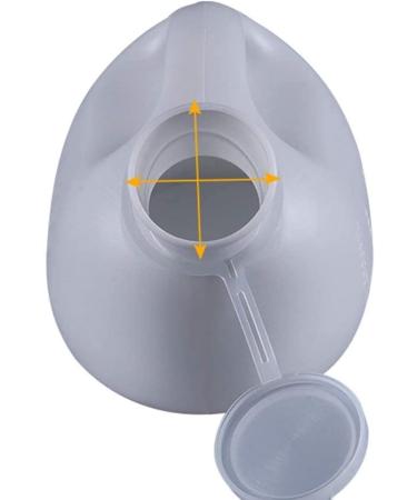 Urinal 2 L Male with Cover Emergency Use ABS Material Portable Urine Collector Senior/Home/Hospital-Blue (Color : White) - Buy Online on GoSupps.com