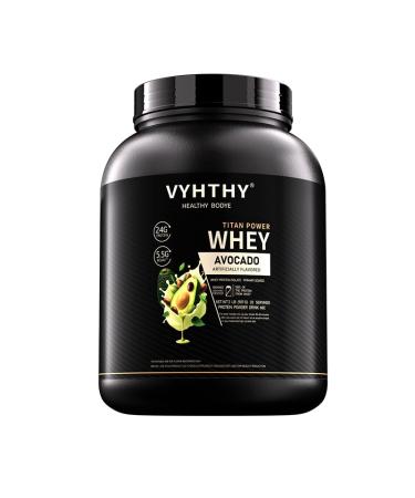 VYHTHY Avocado Flavored Whey Protein Powder 24g Protein per Serving Fast-Absorbing Concentrated whey Protein Low Sugar Gluten-Free Natural Flavor 2 lbs/32 oz.