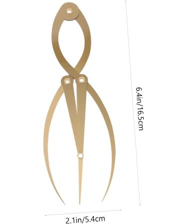 Hemoton 1pc Eyebrow Positioning Ruler Brow Mapping with Ruler Eyebrow Ruler Printable Appliance Gold Alloy 16.5x5.4cm Golden - Buy Online on GoSupps.com