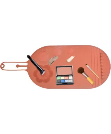 Makeup Brush Cleaning Pad Cleaning Tool for Cosmetic Brushes - Multifunctional Cosmetic Brush Scrubber Mat Pad Effective Cosmetic Cleaning Pads brown - Buy Online on GoSupps.com