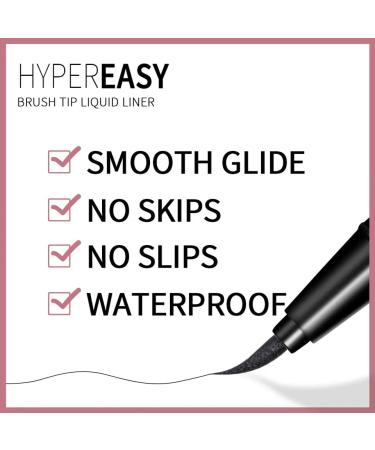 Menow Long Lasting Waterproof Liquid Eyeliner Pencil - Sweat Resistant Smudge Proof Black Liner - Buy Online on GoSupps.com