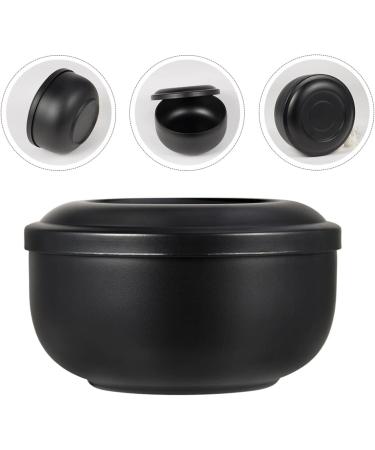 Beaupretty 1PC Black Shaving Insulating Cream Cover Tool - Deep Shave Foam Cup for Home Use | Hairdresser Cleaning Steel Container - Buy Online on GoSupps.com