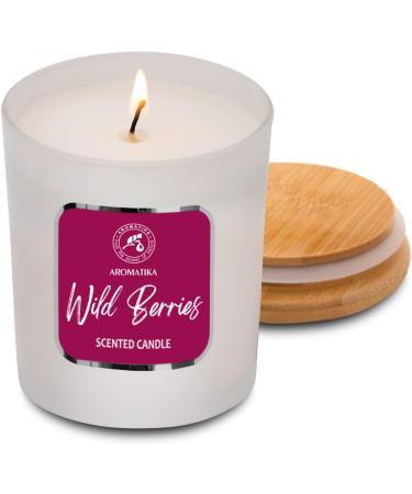 Wild Berries Scented Candle - Luxury Aromatherapy Soy Wax - 45 Hours Burn Time - Perfect Gift for Home - 200g - Buy Online on GoSupps.com