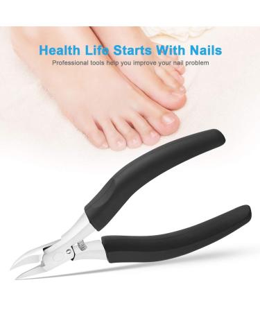 URAQT Professional Toenail Clippers for Thick Toenails & Fingernails - Stainless Steel Non-Slip Handle - Black - Buy Online on GoSupps.com