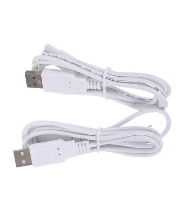 Lot de 2 C bles de Chargement USB 124 M Double Noyau en Cuivre Embouts en Forme de Huit C ble Multifonction pour Rasoirs Appareils de Beaut et Nettoyeurs Dentaires Charge
