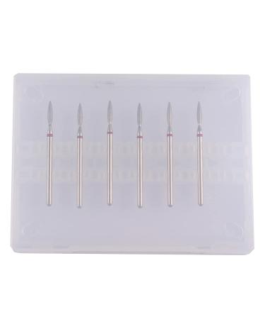6pcs Pro Diamond Nail Drill Bit Set with Case for Nail Salon Manicure - Buy Online on GoSupps.com