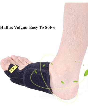 Hallux Valgus Correction Set - Adjustable Bunion Corrector Day & Night Toe Spreader for Pain Relief - 1 Pair - Buy Online on GoSupps.com