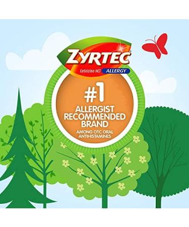 Zyrtec 24 Hour Allergy Relief Tablets - Antihistamine with 10 mg Cetirizine HCl 14 ct (Pack of 2) - Fast International Shipping - Buy Online on GoSupps.com