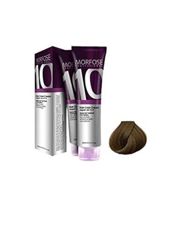 Morfose 10 Professional Hair Colour Cream 100 ml No. 7.77 Hot Caramel Brown