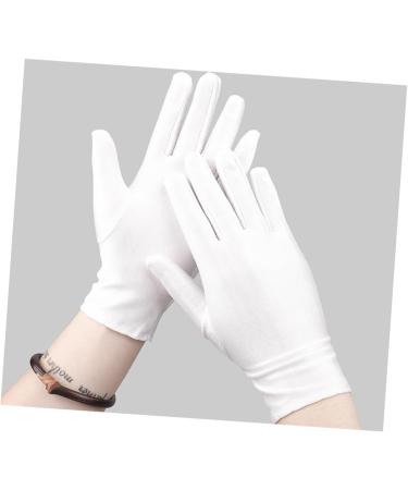 FRCOLOR 9 Pairs Cotton Gloves for Dry Hands Etiquette Gloves Dry Hands Moisturizing Gloves Nail Glue for Acrylic Nails Formal Costume Gloves White Cotton Gloves Work White Gloves Food - Buy Online on GoSupps.com