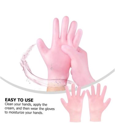 Healeved 2 Pairs Whitening Moisturizing Gloves Cotton Gloves White Gloves Men Moisturizing Gloves for Women Exfoliating Hand Gloves Cracked Hands Gloves Waterproof Gloves Soft Pink Sebs - Buy Online on GoSupps.com