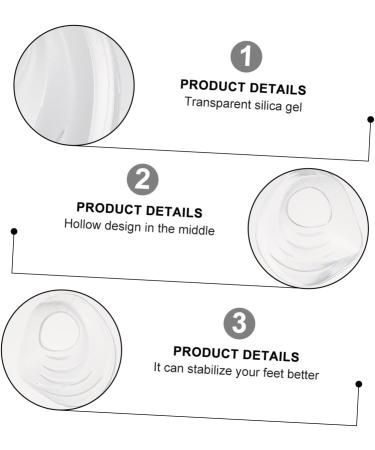 FOMIYES 4 Pairs Orthotic Heel Pads for Women Silicone Gel Insoles for Work Boots & Heel Lift Comfort - Buy Online on GoSupps.com